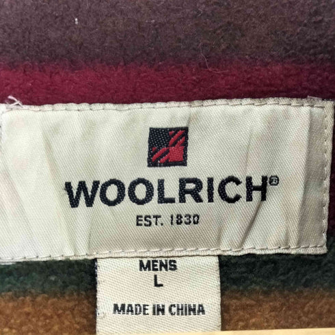 ウールリッチ WOOLRICH ブランケットライナー レザー切替ハンティングジャケット メンズ  L